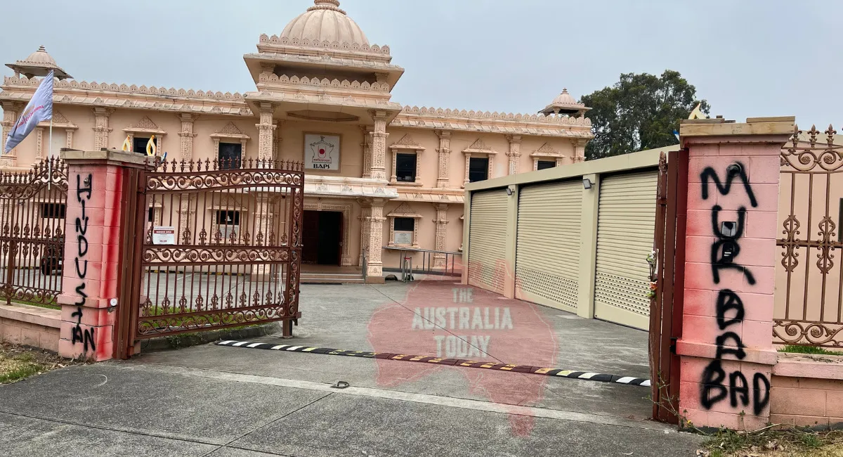 Khalistanis vandalise BAPS Swaminarayan Mandir in Melbourne, deface walls with anti-India, pro-Khalistan slogans