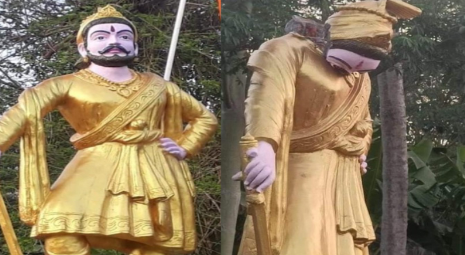 Chhatrapati Shivaji Maharaj's statue vandalised in Kanyakumari