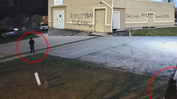 Temple in Canada desecrated, ‘Declare Modi terrorist, Hindustan Murdabad’ graffiti sprayed