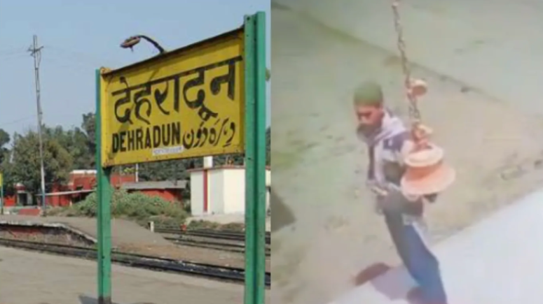 Mata Kali Temple desecrating by Muslim man urinating at the entrance, stone-pelting and damaging temple structure