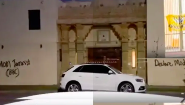 Temple in Australia desecrated, defaced with anti-Modi slogans, Khalistani flag hung on gate