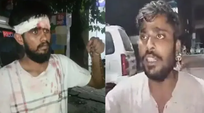 Muslim mob beat up Hindu youths after seeing Rudraksha necklace around one of the victim's neck