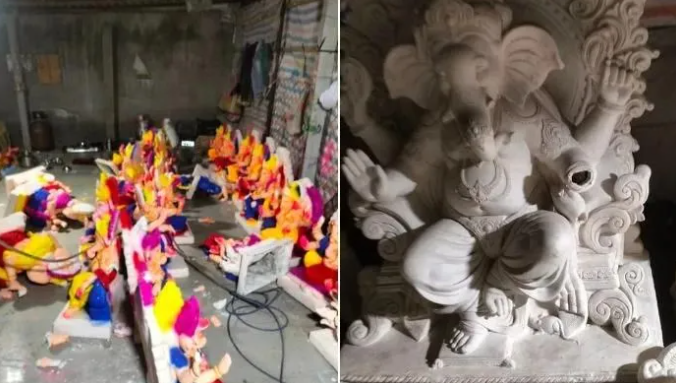 Muslim men attack Hindu family making ganpati idols in Rajkot 
