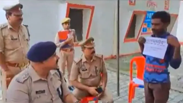 Muslim man surrenders at Ayodhya police station for cow slaughtering