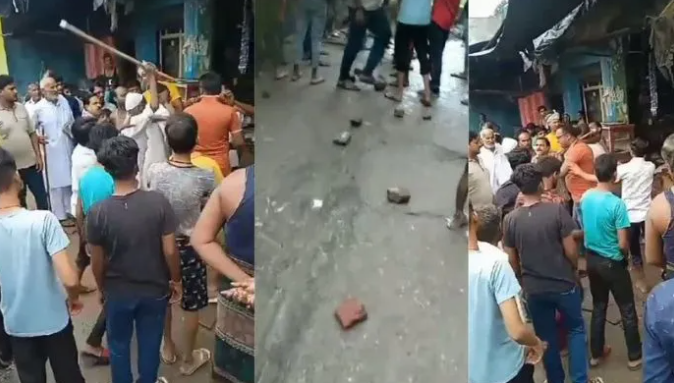 Muslim mob pelts stones, attacks Hindu man and his family for removing bricks lying outside a mosque in Bareilly, UP