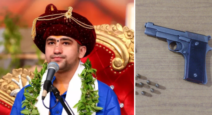 Muslim man enters Bageshwar Dham temple with desi pistol and ammunition