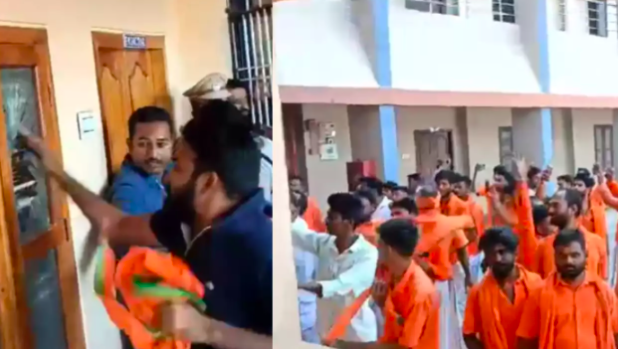 'Mother Teresa' Missionary school denies entry to Hindu students wearing saffron during Hanuman Deeksha observance