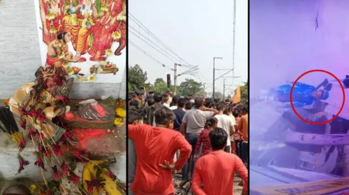 Five Hindu temples vandalised on Shab-e-Barat by men wearing Islamic skull caps