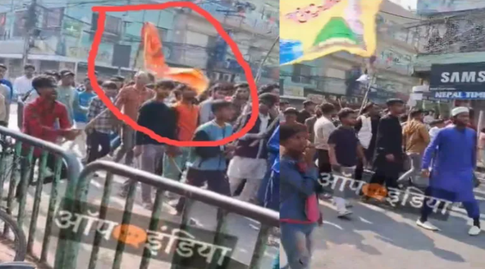Saraswati Puja procession attacked while crossing mosque, temple vandalised by Muslim mob when Hindus protested