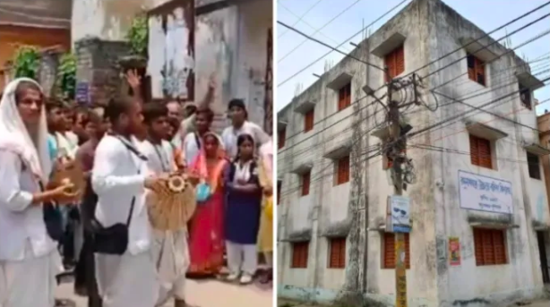 Govt school teacher bans Hindu students from sporting tilak, wearing tulsi malas; forces them to eat non-vegetarian meals