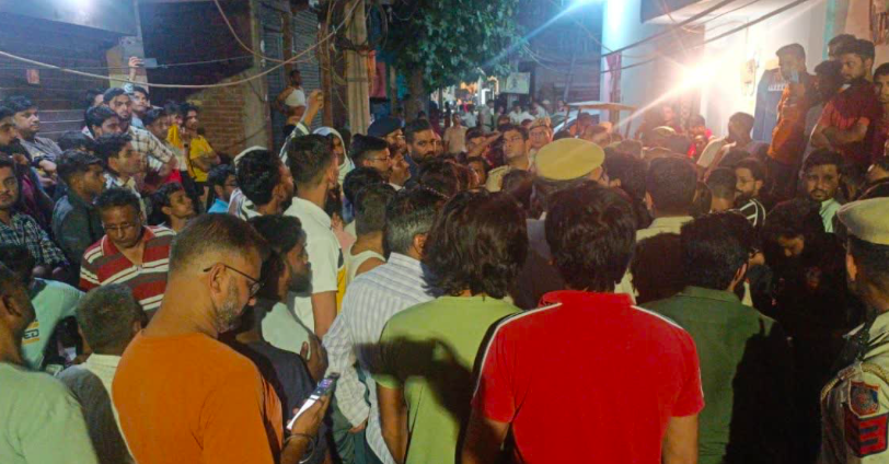 Severed calf head thrown in Kali Mandir premises