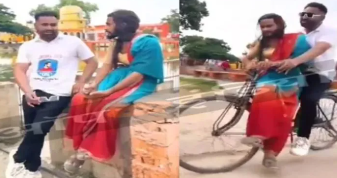 Muslim youths record obscene videos in an ancient Hindu temple dedicated to Lord Krishna