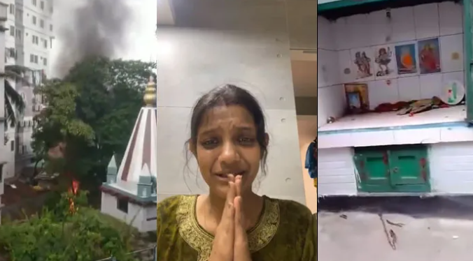 Hindu houses and cremation temple attacked by Muslim mob in Bangladesh