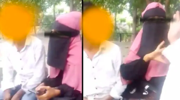 Muslim goons slap Hindu boy for sitting in a garden with burqa-clad woman, demand to see Aadhar card
