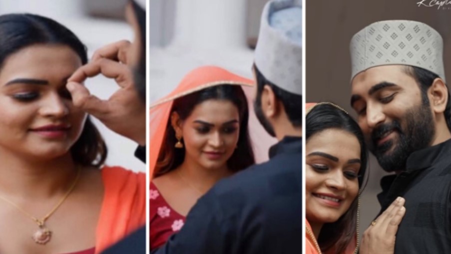 Malayalam actors Sumi Rashik and Vishnu K Vijayan post Eid special music video glorifying conversion of Hindu woman by their Muslims partners, netizens attack