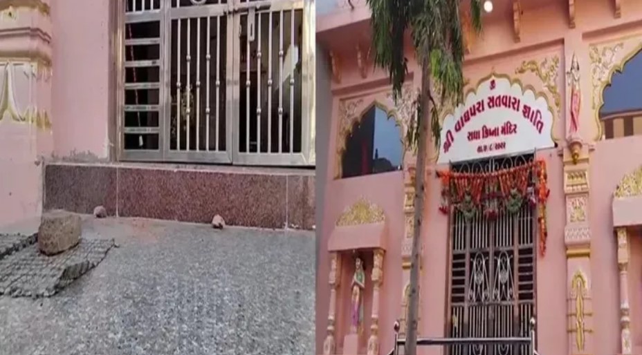 Gujarat: Mohsin attacks Radhakrishna temple in Morbi, pelts stones and threatens to kill the priest, arrested