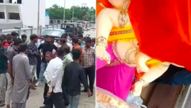 Hindu youths carrying Ganesh idol assaulted, stones pelted on Ganesh idols by Muslim men in Kutch, Gujrat