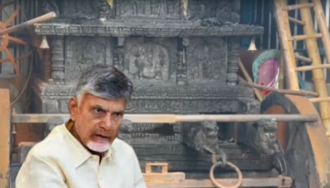 Scared temple chariot at Lord Rama temple set on fire