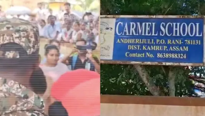Hindu students given beef at Carmel School by Manipuri students