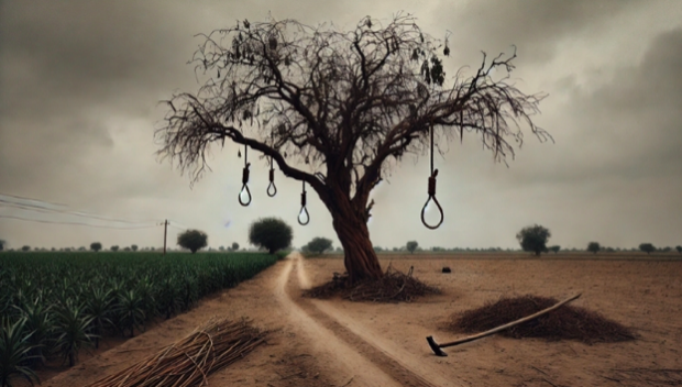 Hindu farmer and his three children found hanging from a tree in Sindh