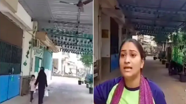 Muslim residents stop Hindus from celebrating Navratri, remove religious flags, dump iron sheets, stop water supply