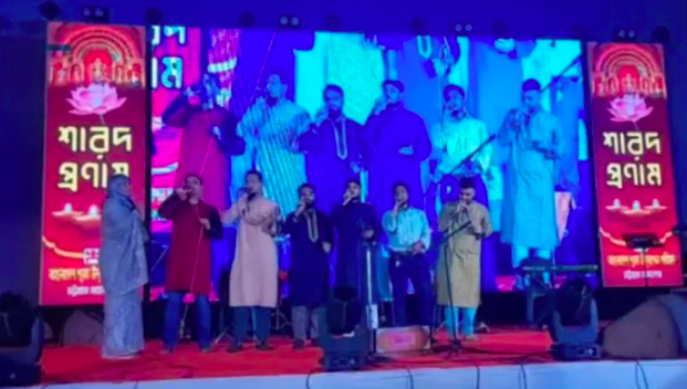 Muslims sing proselytising Islamic song in Chittagong's Durga Puja mandap