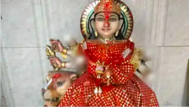 Durga Maa idol desecrated, hands severed by unknown miscreants in temple