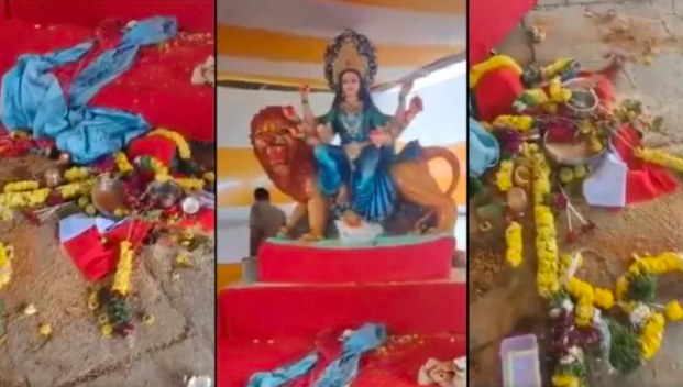 Durga Maa temple vandalised, idol desecrated during Navratri celebrations