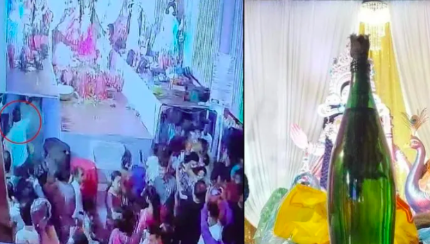 Muslim mob attacks Dhaka's Durga Puja mandap with petrol bomb, stab four devotees with knife