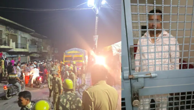 Muslim mob chants "Sar Tan Se Juda" slogans in Muzaffarnagar over rumours that Hindu man arrested for blasphemy was released