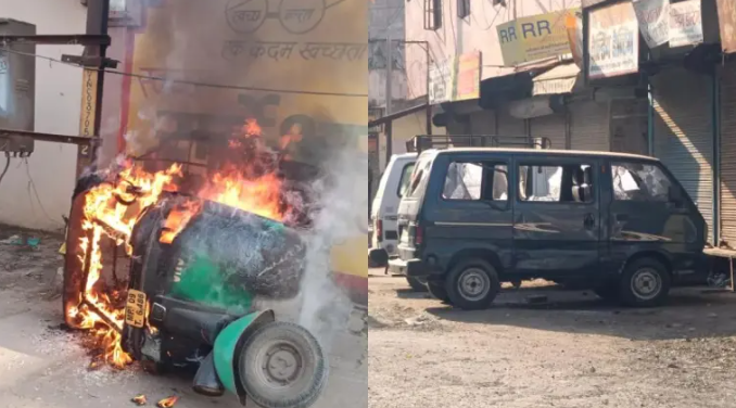 Muslims attack Hindus for bursting crackers, pelt stones and vandalise cars