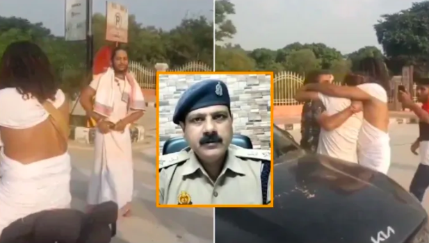 Political party shares fake video alleging Hindu sages were eve-teasing