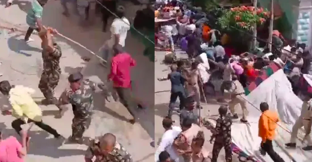 Police lathi charge Hindu devotees protesting against Muthyalamma temple vandalism in Secunderabad