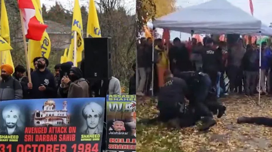 Khalistanis attack Hindus in Canada's Surrey, call Hindus 'terrorists'