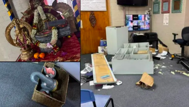 Shiv Mandir vandalised in Canberra; Shivling and Mandap destroyed