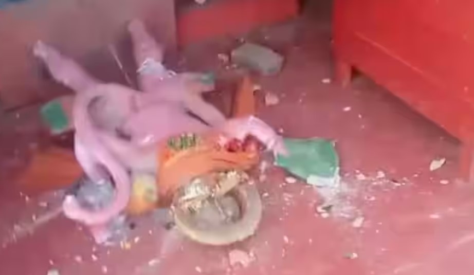 Hanuman temple vandalised, idol desecrated