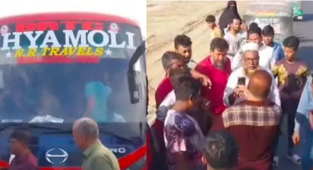 Bus passing through Bangladesh attacked by mob, Indian passengers threatened