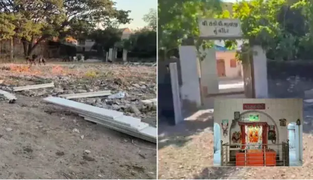 Muslim men block road to Santoshi Mata temple for 50 years by encroaching govt land