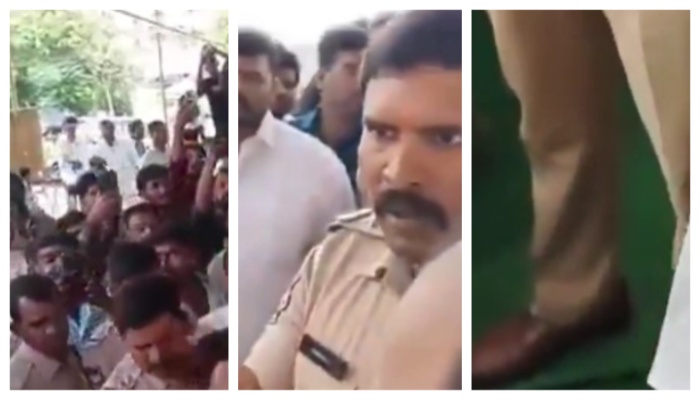 Telangana police defiles place of worship of Ayyappa devotees by entering with shoes, disrupts ritual citing Christian festival