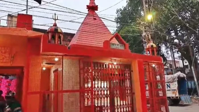 Temple desecrated with Islamic graffiti, wall defaced with 'Allah' and '786'