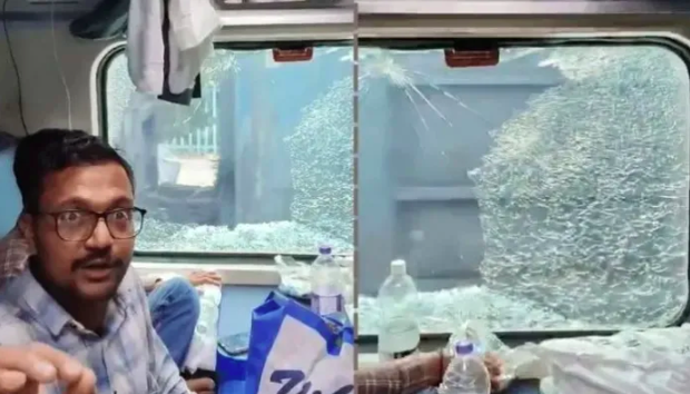 Stone pelted at train carrying Hindu devotees en route to Maha Kumbh