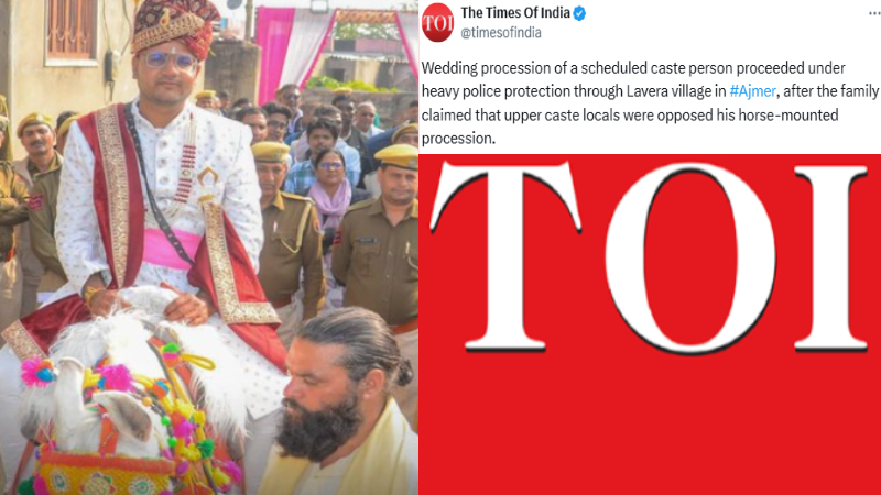 Media peddles false propaganda about ‘upper caste’ Hindus being tyrannical towards 'lower caste' Hindus