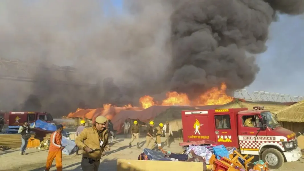 Massive fire breaks out at the Maha Kumbh mela, Khalistani outfit takes responsibility