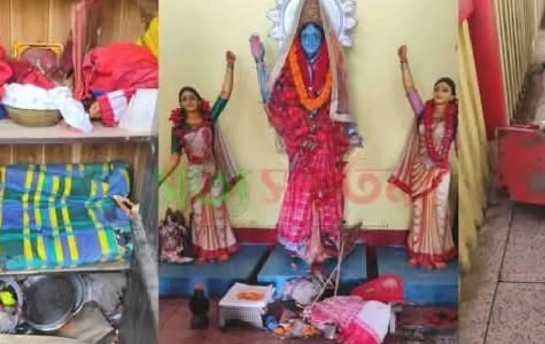 Hindu Temple vandalised, ornaments adorning the deity's idol stolen