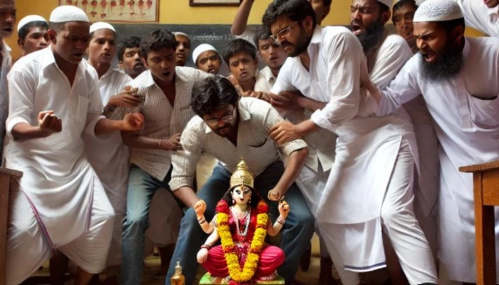 Hindu teacher beaten and threatened for organising Saraswati Puja in school