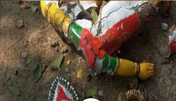Hindu temple vandalised in Bangladesh, 5 murtis desecrated