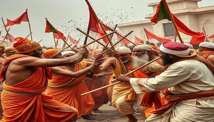 Hindu children beaten, Hindus attacked, Hindu man's home demolished by Muslim men over minor fight