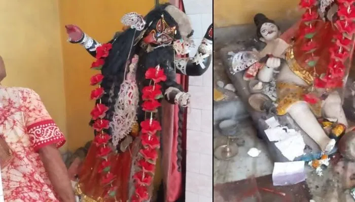 Hindu temple vandalised in West Bengal, Goddess Kali idol damaged