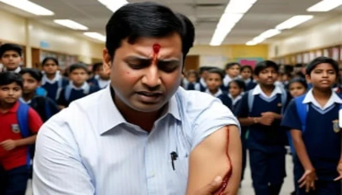 Hindu teacher assaulted by Muslims for opposing Urdu prayers in government school 