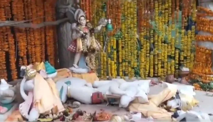 Hindu temple attacked; idols of Hindu deities vandalised in West Bengal by extremists